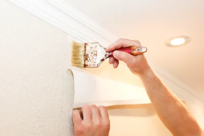 Pose de papier peint à Bolleville — revêtements muraux et toiles de verre